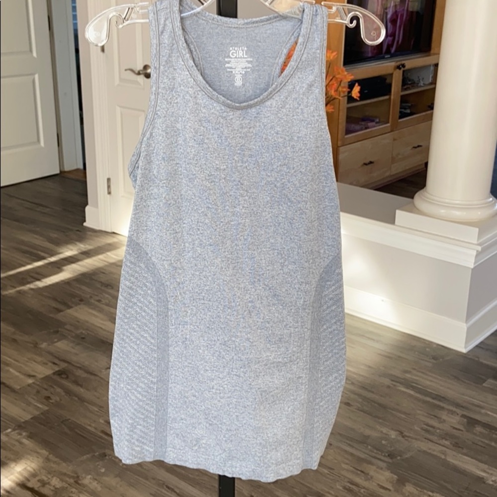 Athleta Girl XXL (16) Gray Racerback Tank